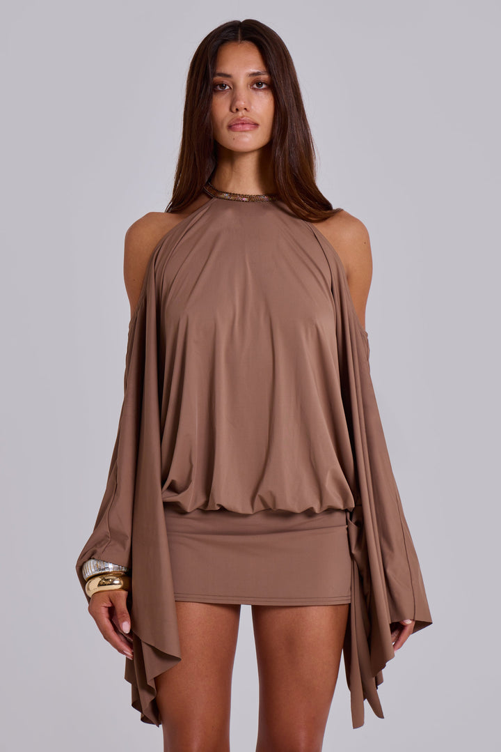 Valantomode | Stunning Butterfly Mini Dress with Embellishments for Women