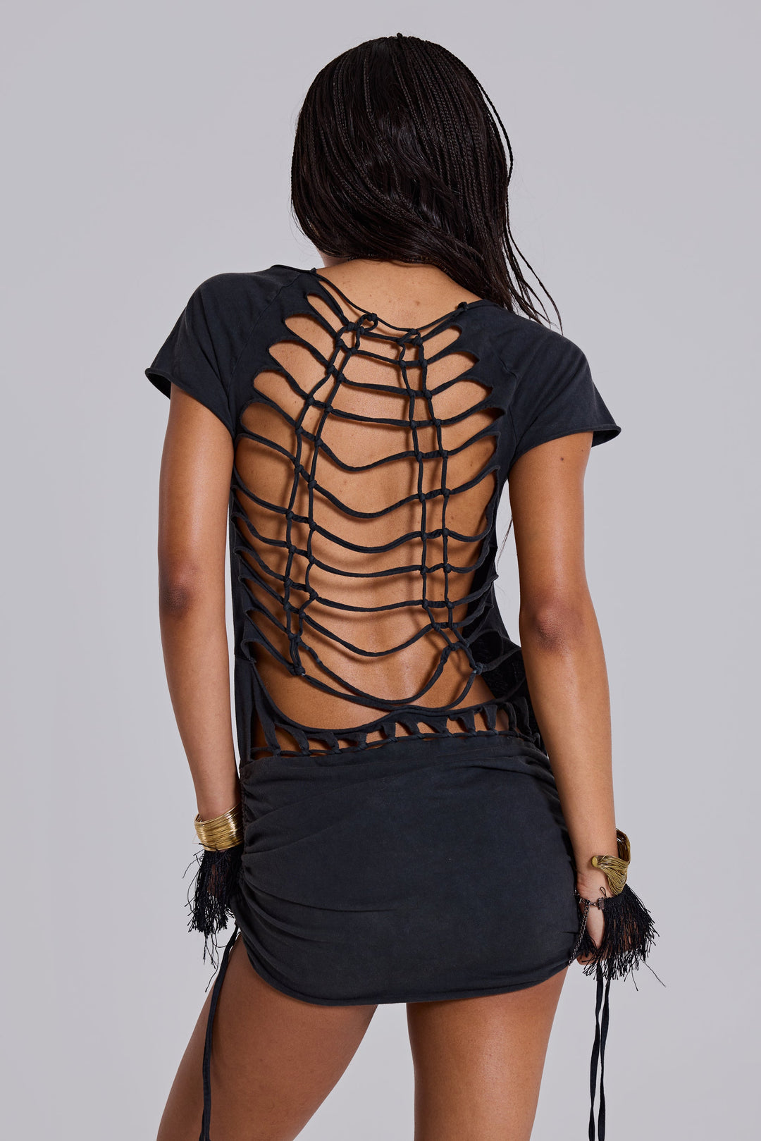 Valantomode | Chic Macrame Mini Dress for Summer Adventures