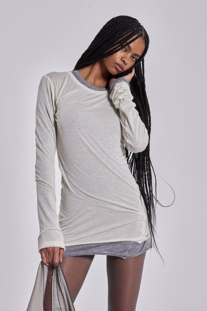 Valantomode | Chic Oatmeal Mini Dress Perfect for Stylish Summer Days