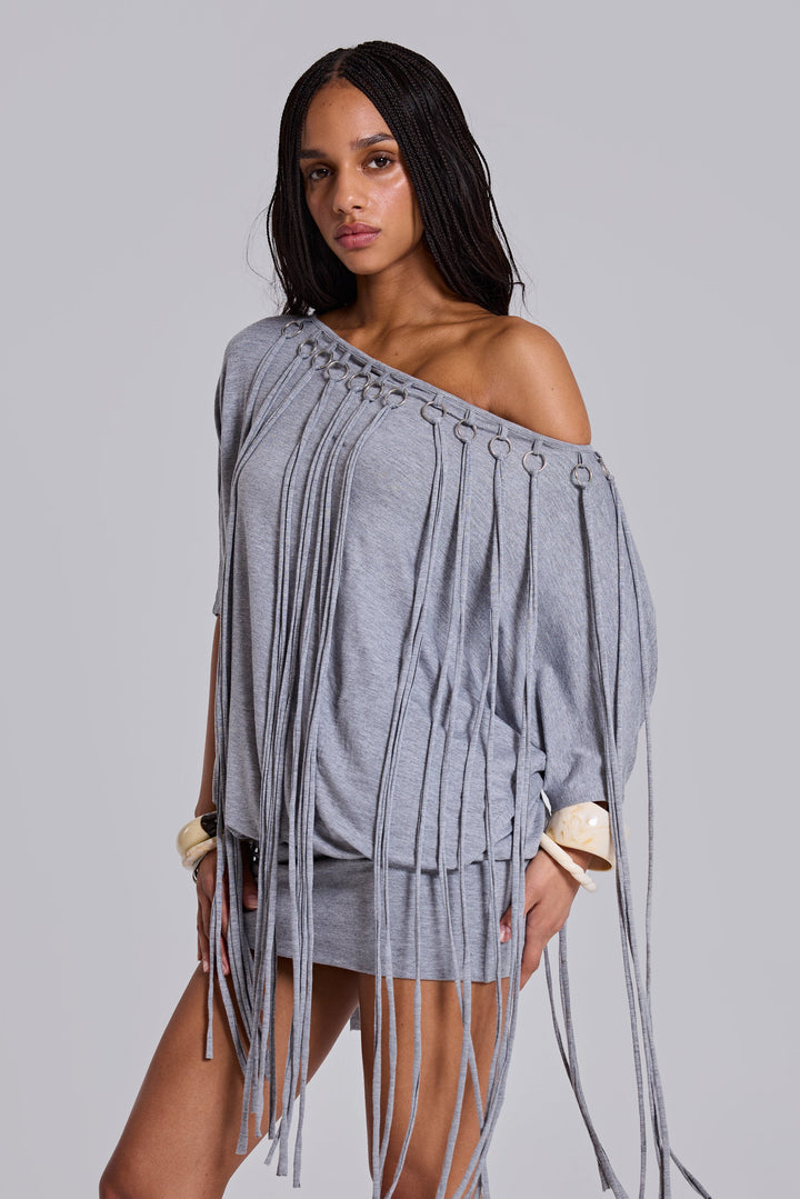Valantomode | Stylish Fringe Mini Dress for Fun Night Out Looks