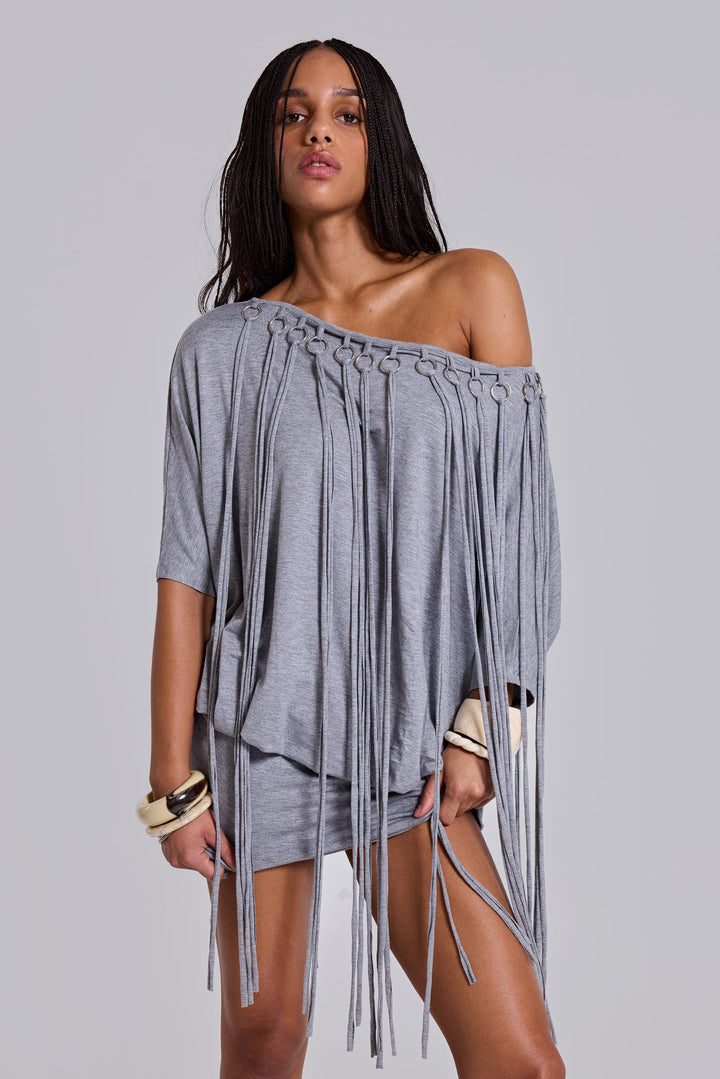 Valantomode | Stylish Fringe Mini Dress for Fun Night Out Looks