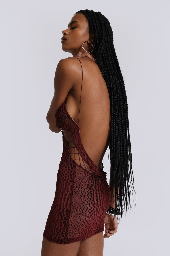 Valantomode | Trendy Lace Up Mini Dress for Stylish Summer Nights