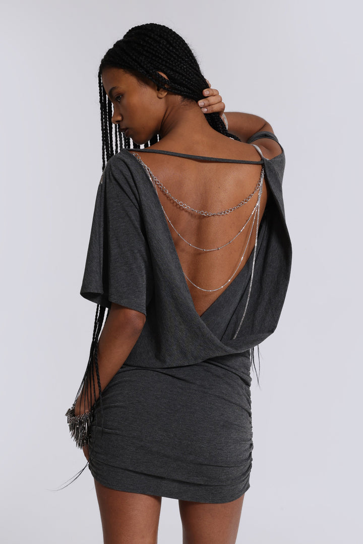 Valantomode | Trendy Asymmetric Mini Dress for Stylish Summer Nights