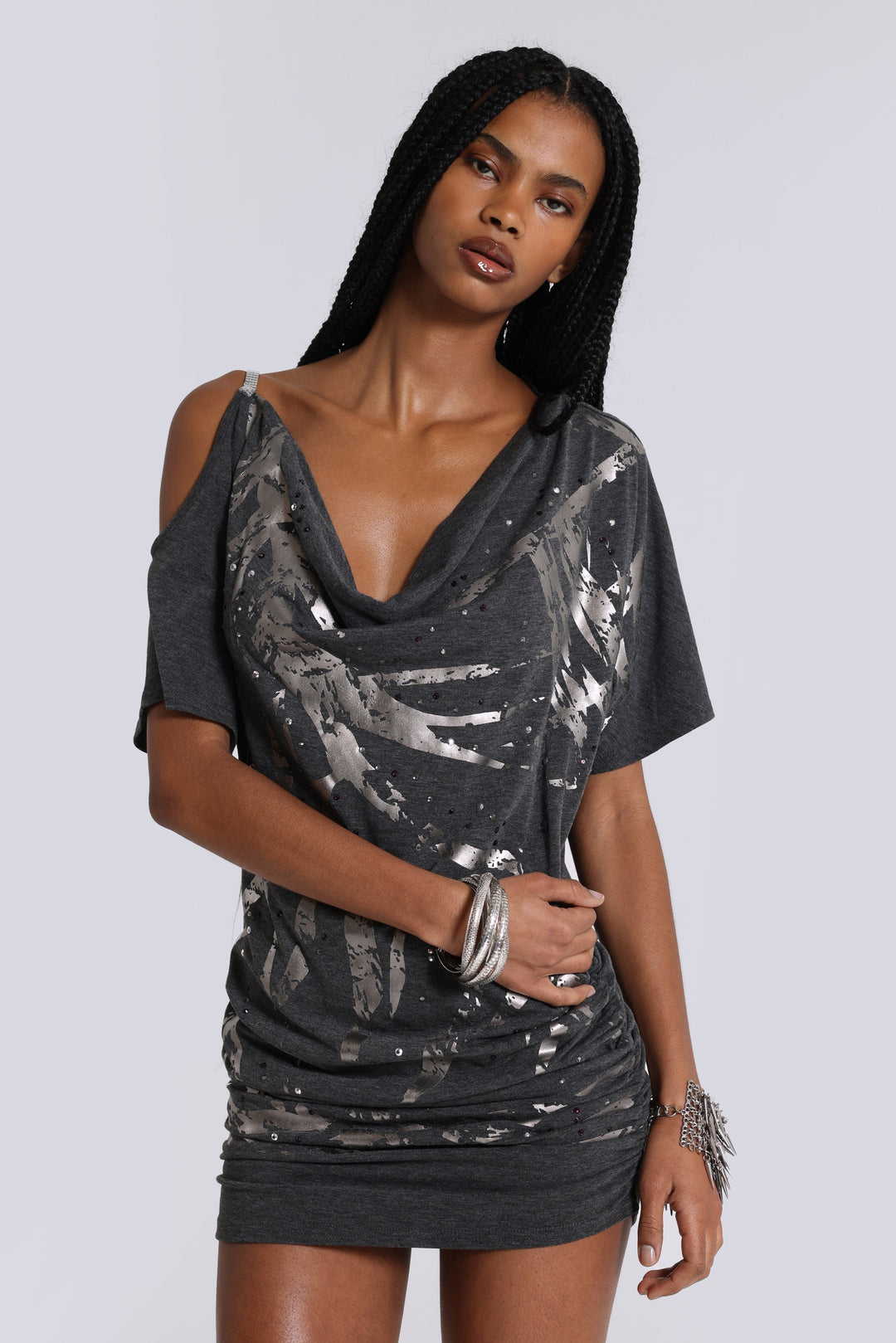 Valantomode | Trendy Asymmetric Mini Dress for Stylish Summer Nights