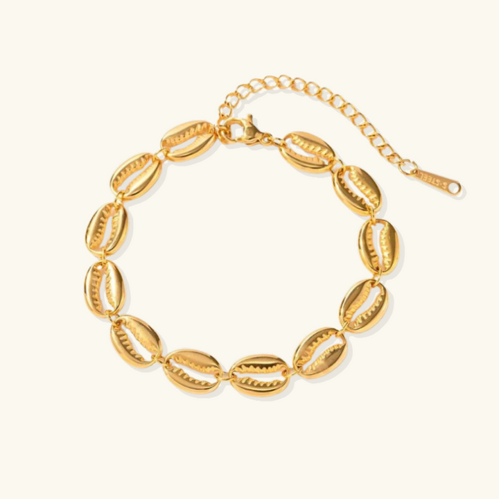 Valantomode | Plated Janelle Shell Bracelet with Serial Molluskan Architecture