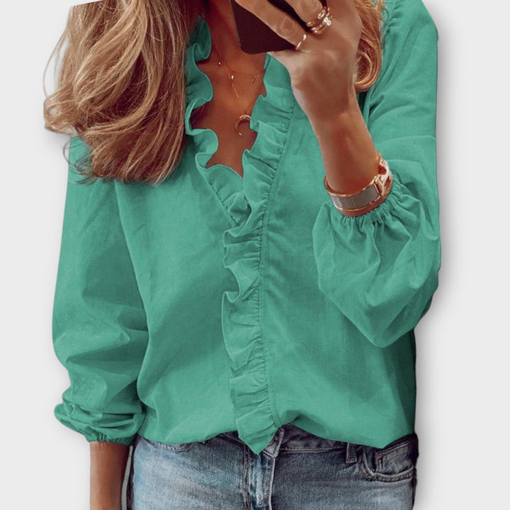Valantomode | Blouse with Elegant Summer Design