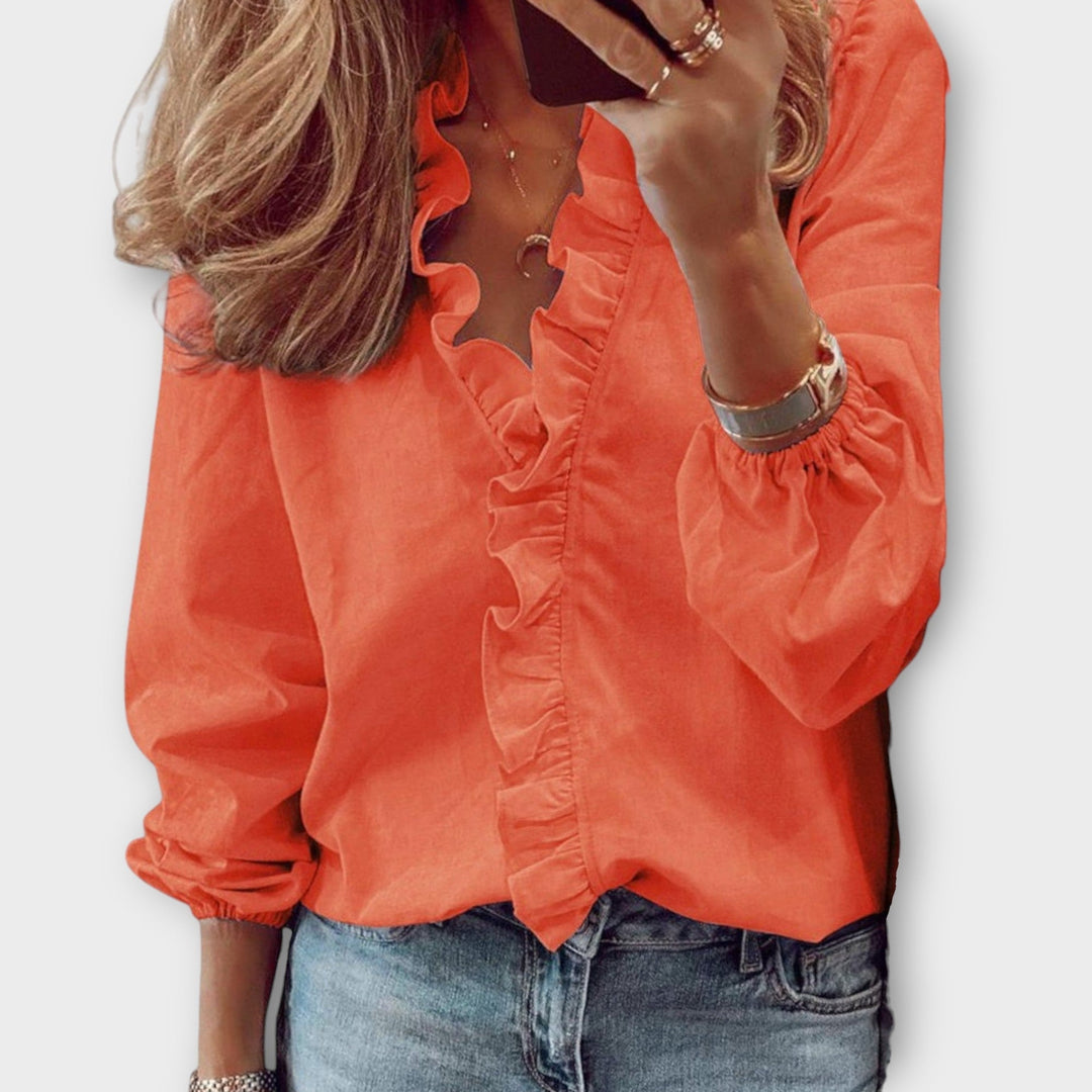 Valantomode | Blouse with Elegant Summer Design