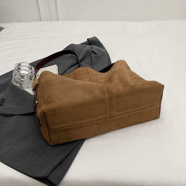 Valantomode | Velvet Sovereign Garrison – Premium Vegan Suede Large Executive Tote & Shoulder Bag