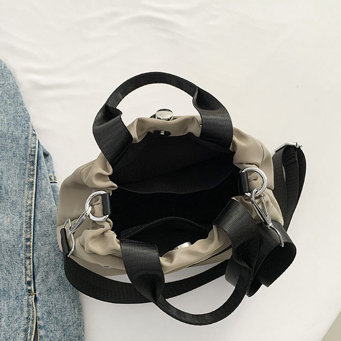 Valantomode | Nimbus Kinetic Capsule – Premium Water-Resistant Nylon Drawstring Tote & Shoulder Bag