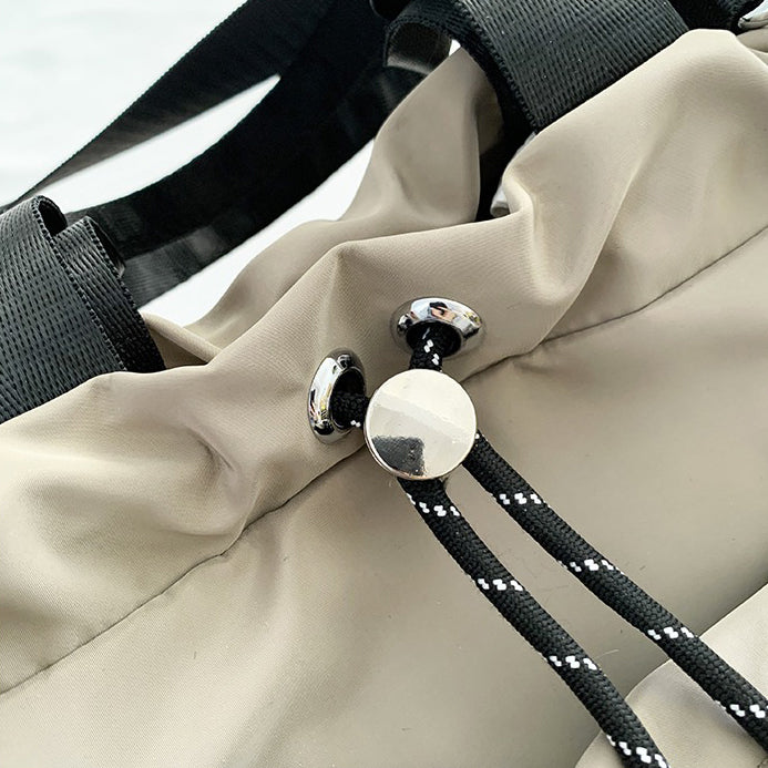 Valantomode | Nimbus Kinetic Capsule – Premium Water-Resistant Nylon Drawstring Tote & Shoulder Bag