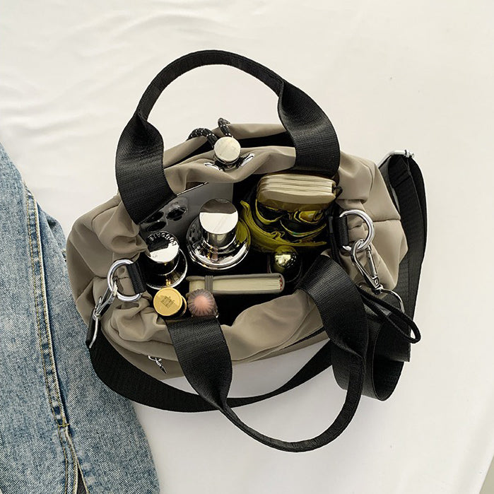 Valantomode | Nimbus Kinetic Capsule – Premium Water-Resistant Nylon Drawstring Tote & Shoulder Bag