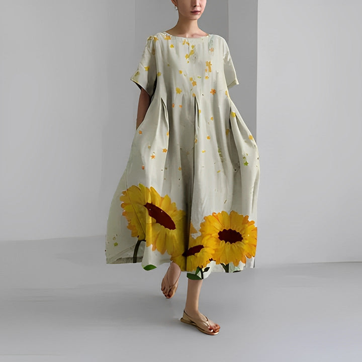 Valantomode | Stylish Print Dress for Chic Everyday Wear