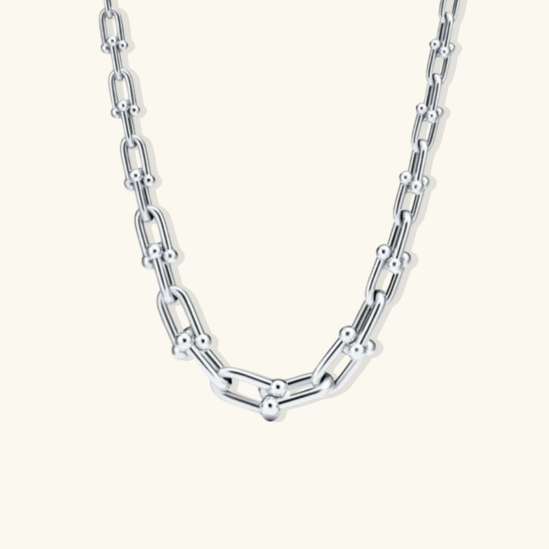 Valantomode | Heavyweight Gold Plated Link Necklace for Women