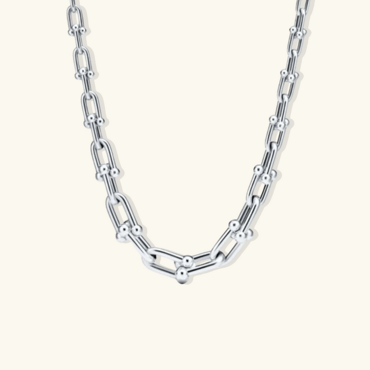 Valantomode | Heavyweight Gold Plated Link Necklace for Women