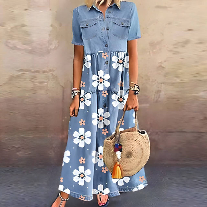 Valantomode | Chic Long Dress for Effortless Everyday Style