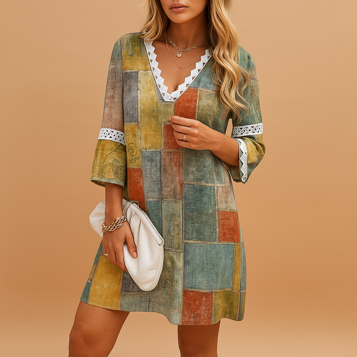 Valantomode | Stylish Short Sleeve Summer Dress for Women