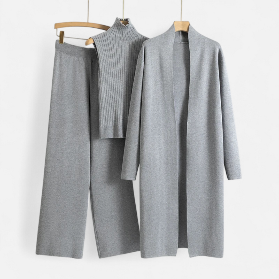 Valantomode | Women’s Cardigan Set – Coordinated Elegance & Refined Knitwear
