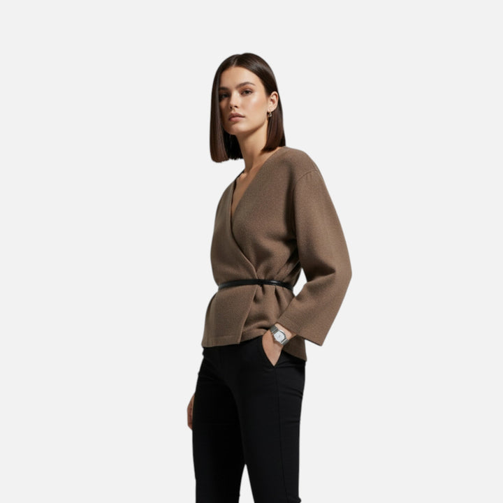 Valantomode | Women’s Cardigan Sweater – Refined Texture & Graceful Layering