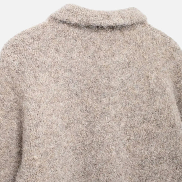 Valantomode | Women’s Floral Cardigan – Artisanal Knit & Botanical Sophistication