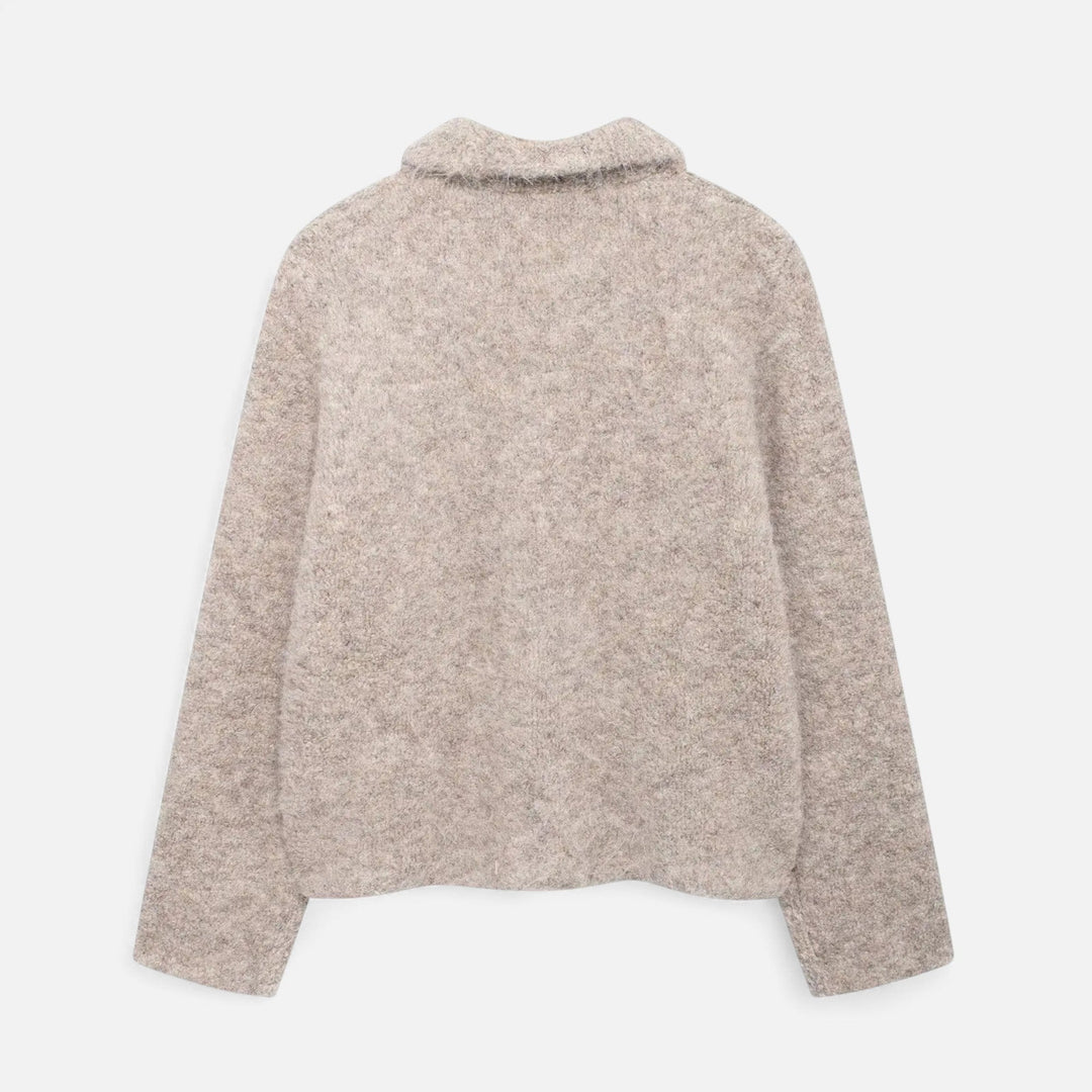 Valantomode | Women’s Floral Cardigan – Artisanal Knit & Botanical Sophistication