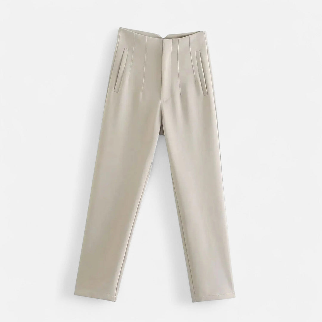 Valantomode | Women’s High-Waist Pencil Trousers – Architectural Fit & Executive Poise