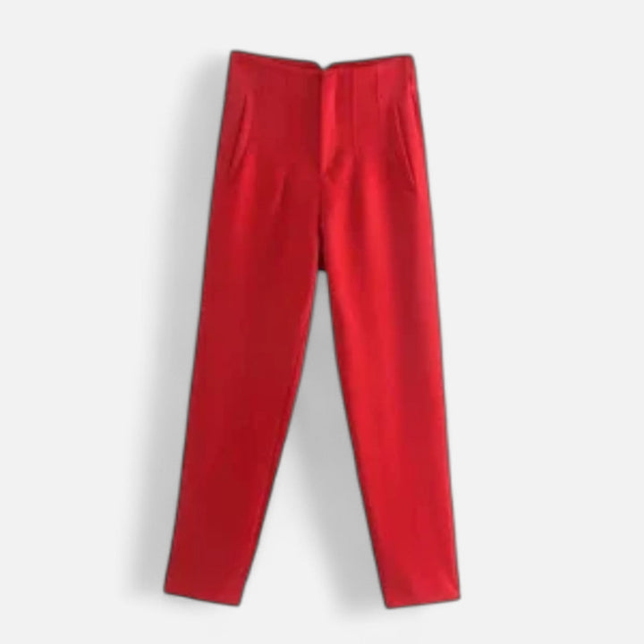 Valantomode | Women’s High-Waist Pencil Trousers – Architectural Fit & Executive Poise