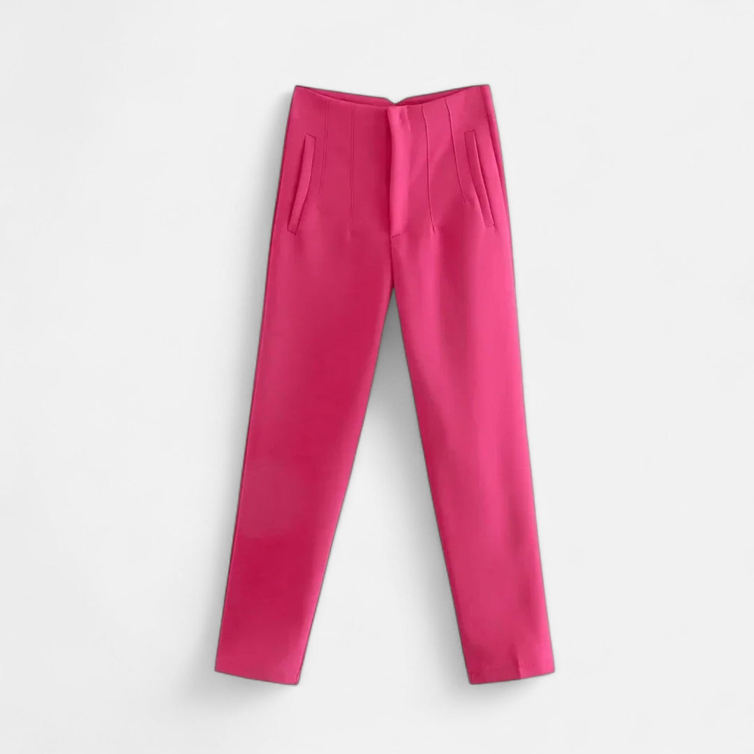 Valantomode | Women’s High-Waist Pencil Trousers – Architectural Fit & Executive Poise