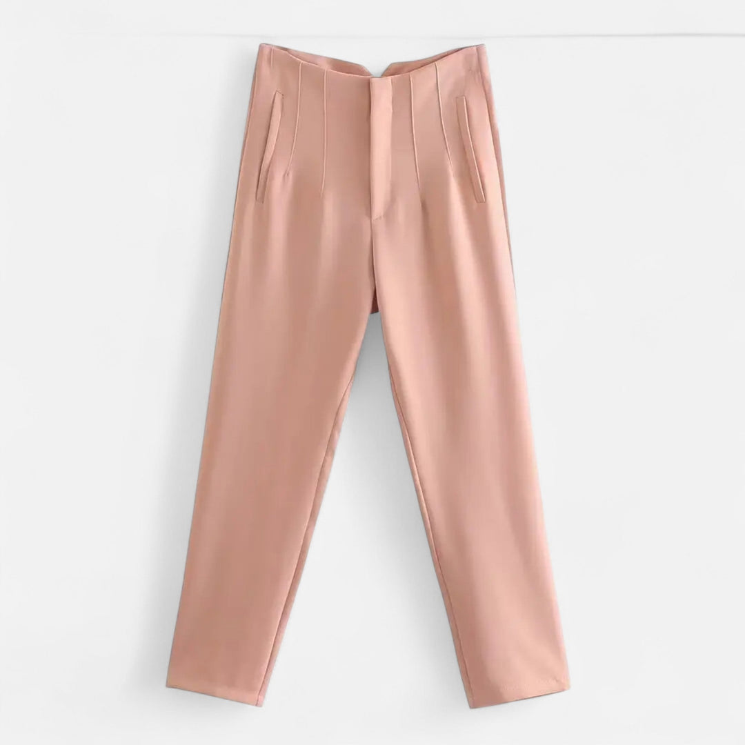 Valantomode | Women’s High-Waist Pencil Trousers – Architectural Fit & Executive Poise