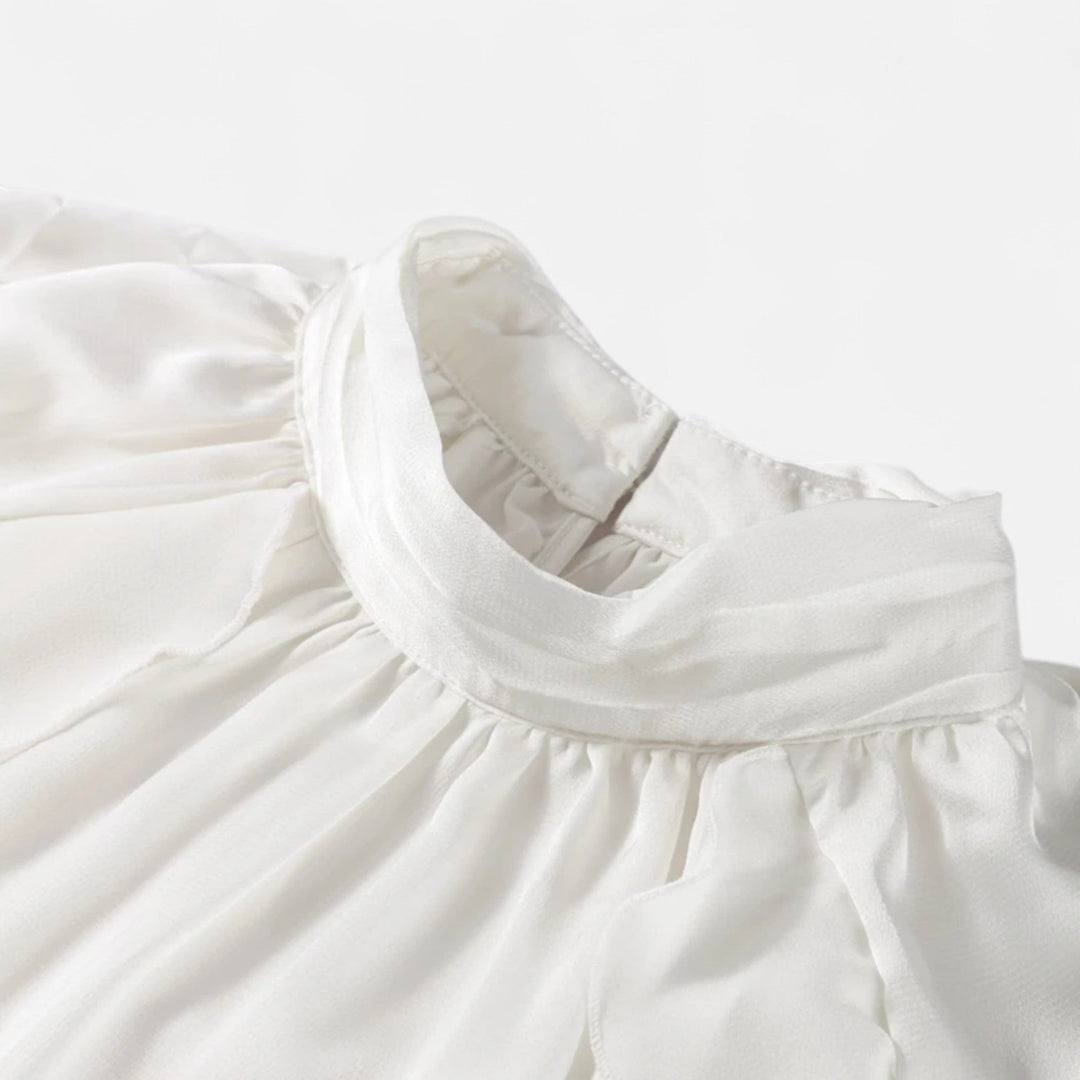 Valantomode | Women’s Puff Sleeve Blouse – Sculpted Volume & Sophisticated Authority
