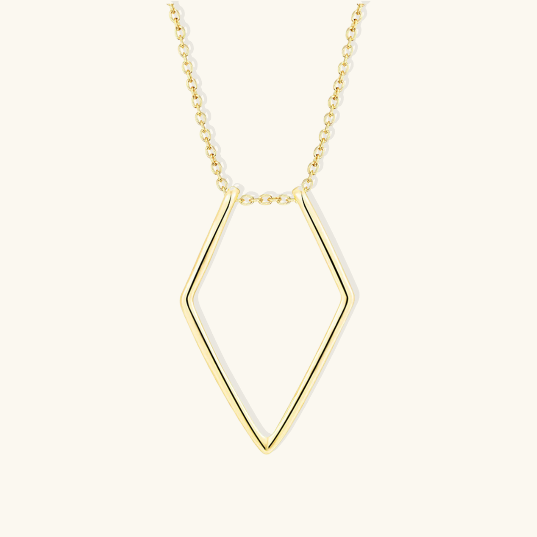 Valantomode | Plated Geometric Ring Keeper Necklace for Women