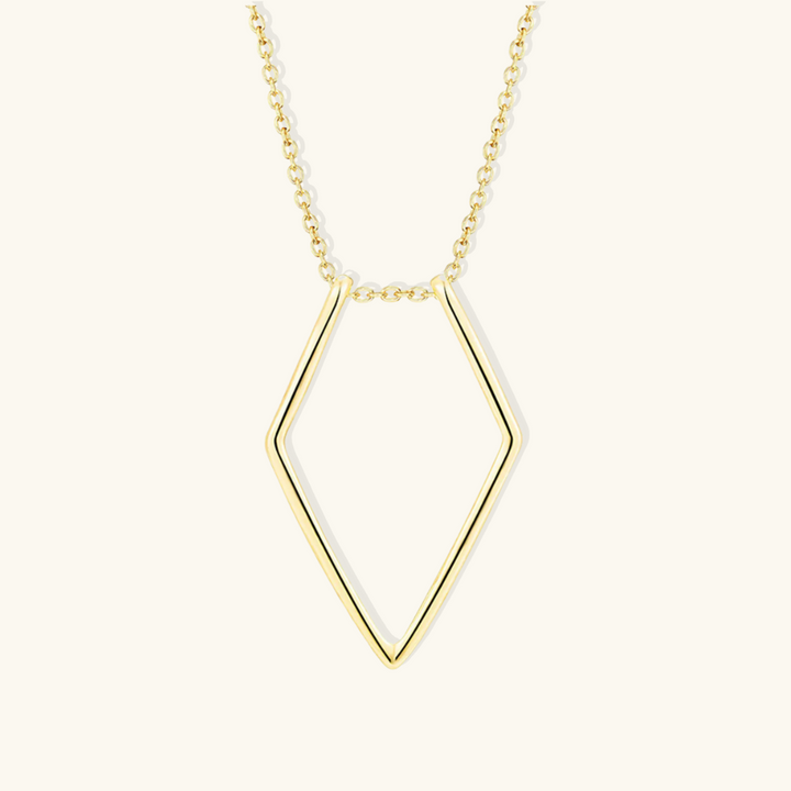 Valantomode | Plated Geometric Ring Keeper Necklace for Women