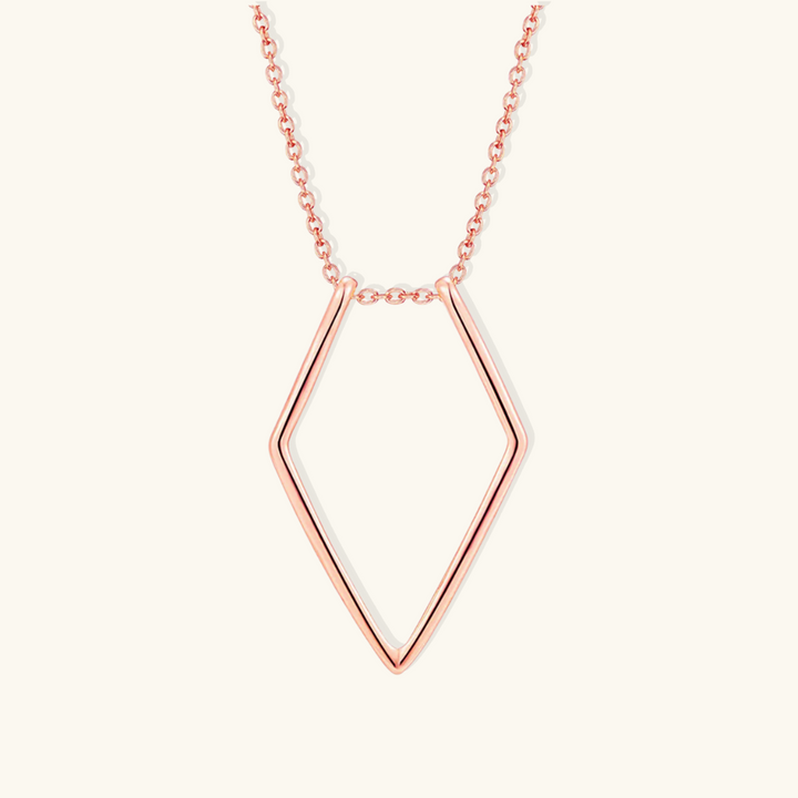Valantomode | Plated Geometric Ring Keeper Necklace for Women