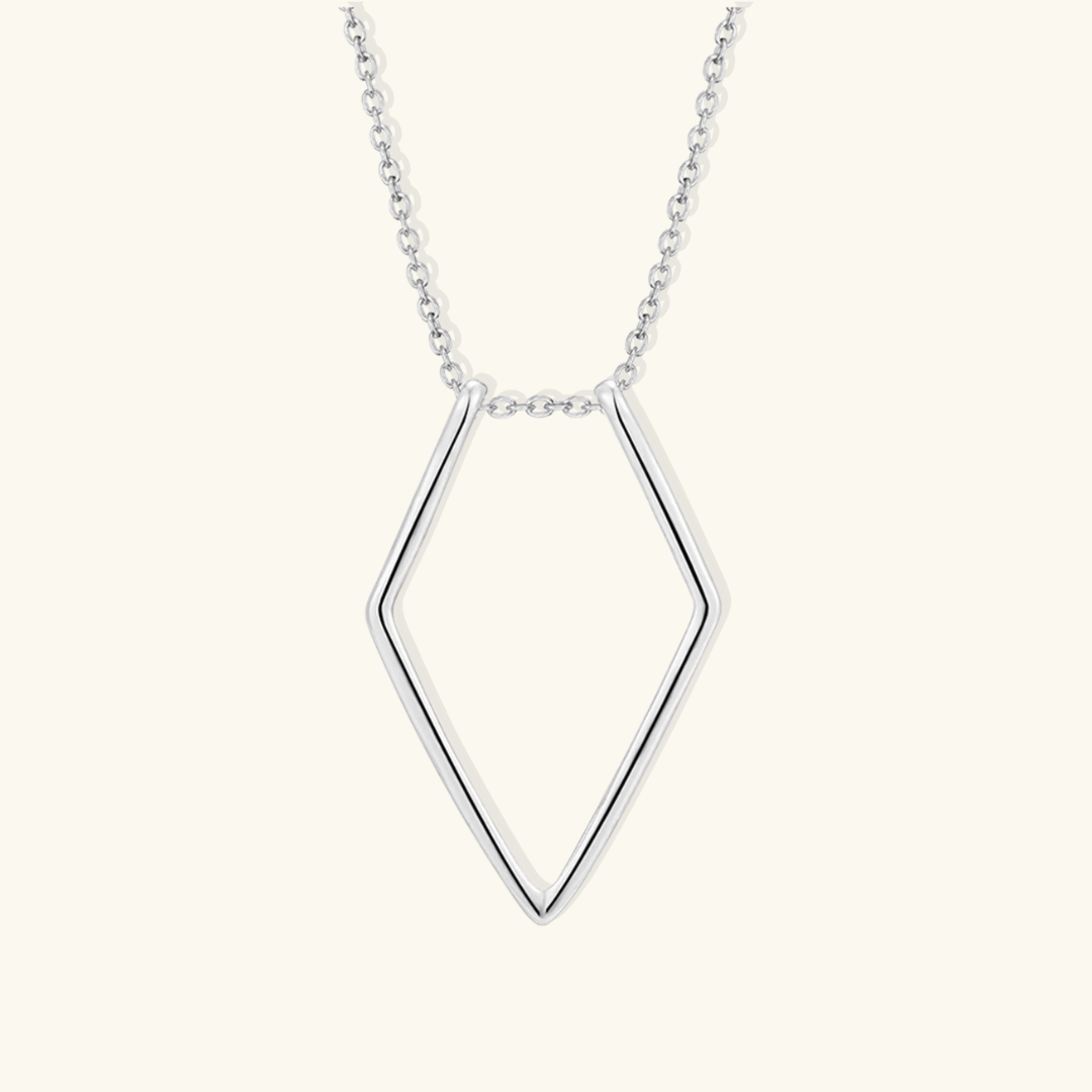 Valantomode | Plated Geometric Ring Keeper Necklace for Women