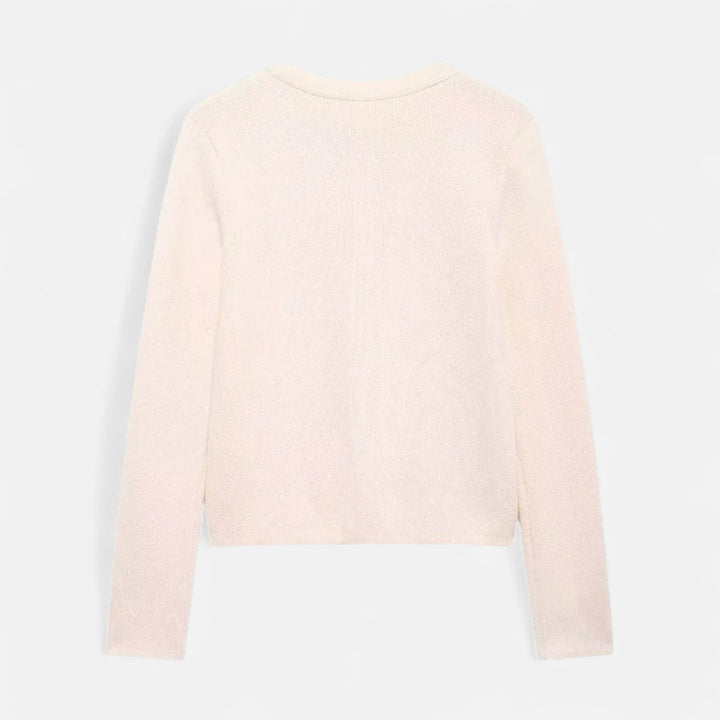 Valantomode | Women’s Soft Knit Cardigan with Golden Buttons