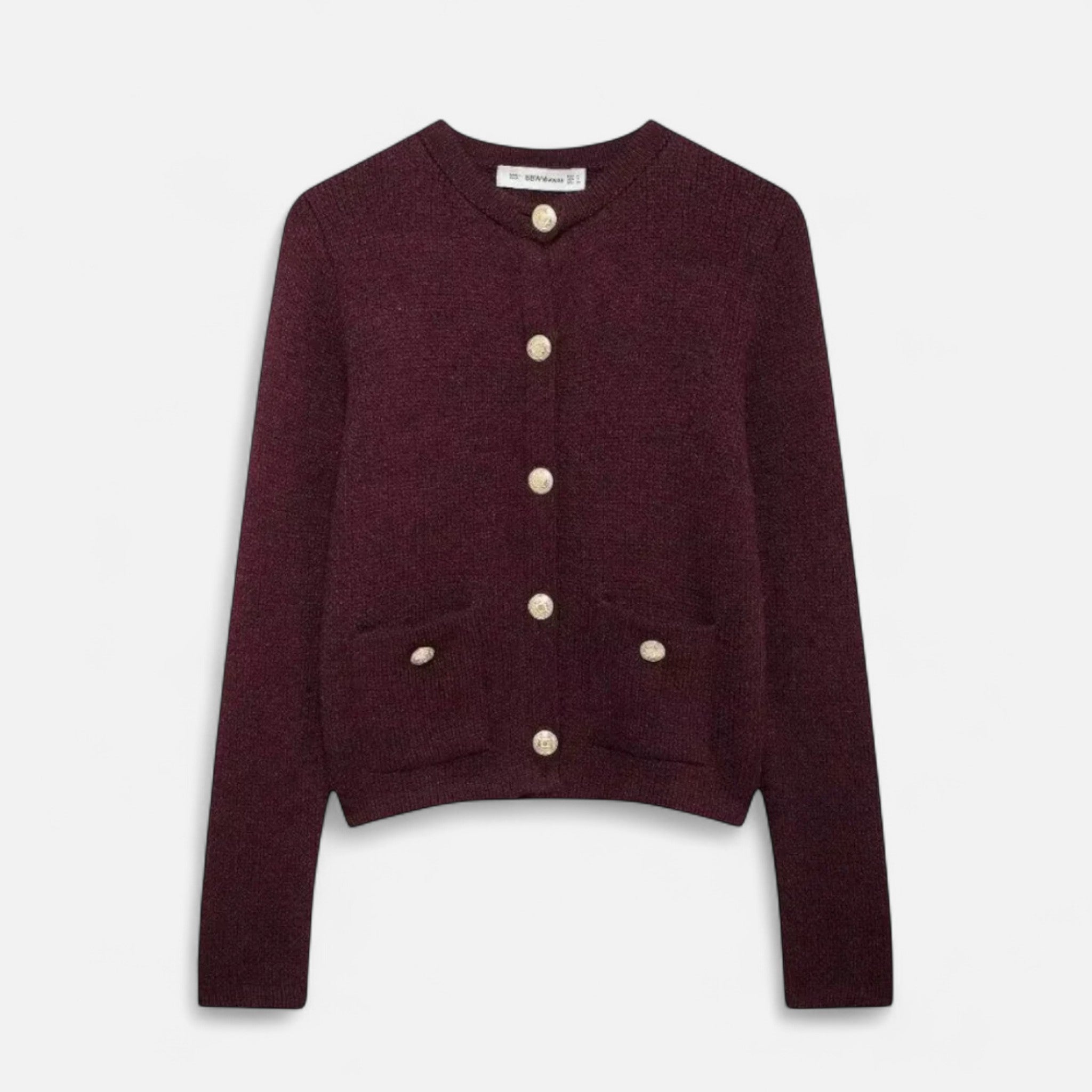 ValantoMode | Women’s Soft Knit Cardigan with Golden Buttons