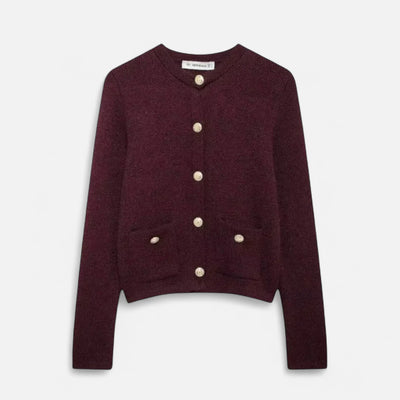 ValantoMode | Women’s Soft Knit Cardigan with Golden Buttons