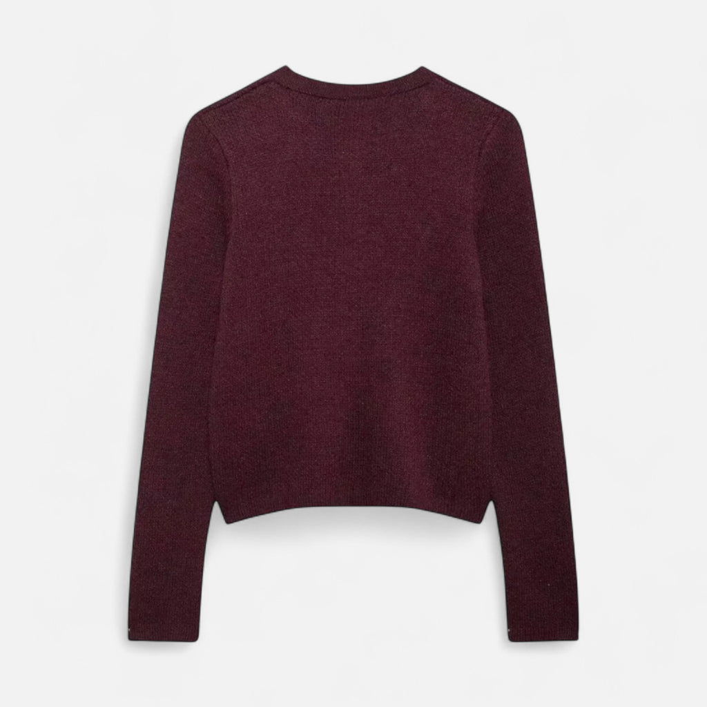 ValantoMode | Women’s Soft Knit Cardigan with Golden Buttons