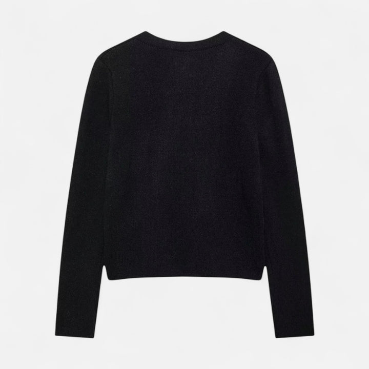 Valantomode | Women’s Soft Knit Cardigan with Golden Buttons