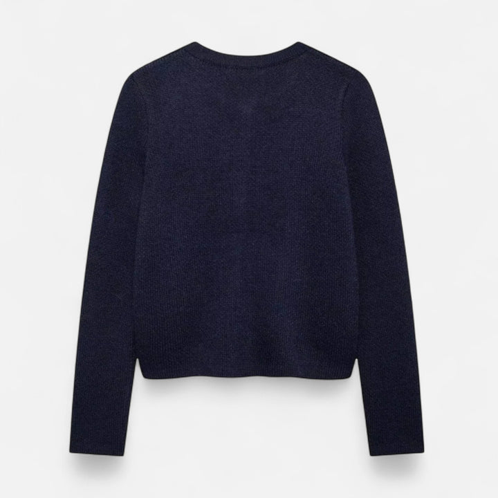 Valantomode | Women’s Soft Knit Cardigan with Golden Buttons