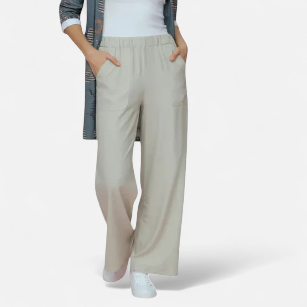 Valantomode | Women’s High-Waist Straight-Leg Trousers