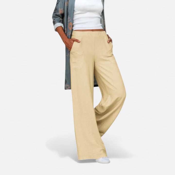 Valantomode | Women’s High-Waist Straight-Leg Trousers