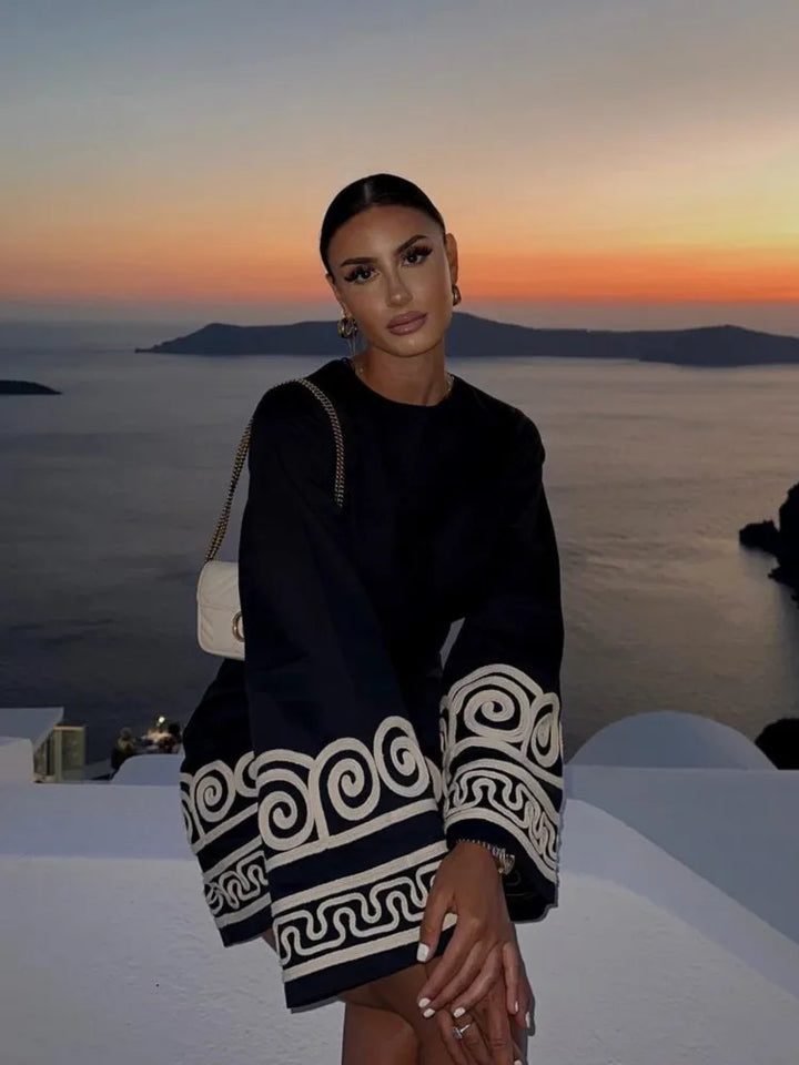 Valantomode | Stylish Kaftan Dress for Women Featuring Artistic Prints