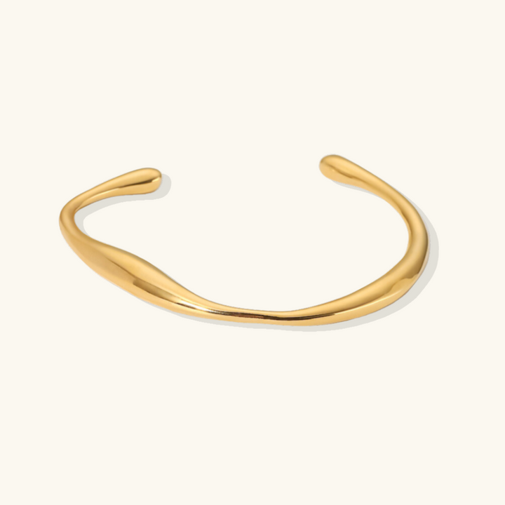 Valantomode | Plated Monolithic Bangle with Minimalist Cylindrical Structural Geometry