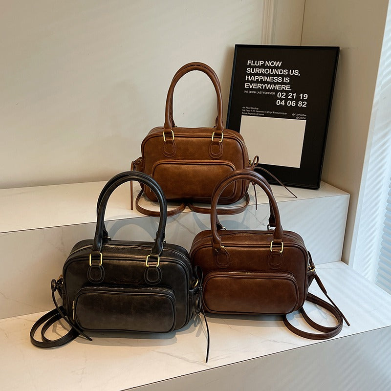 Valantomode | Linear Archival Courier – 3-in-1 Premium Vegan Leather Convertible Bag & Backpack