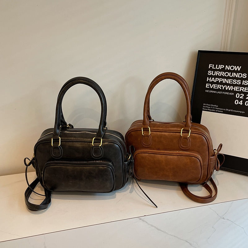 Valantomode | Linear Archival Courier – 3-in-1 Premium Vegan Leather Convertible Bag & Backpack