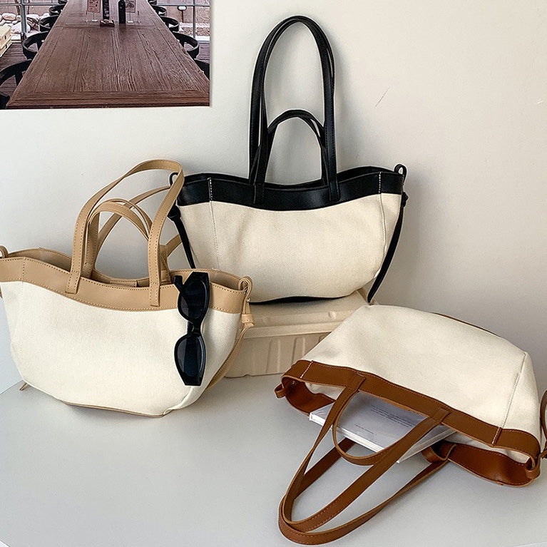 Valantomode | Odyssey Horizon Garrison – Premium Textured Canvas & Vegan Leather Structured Tote