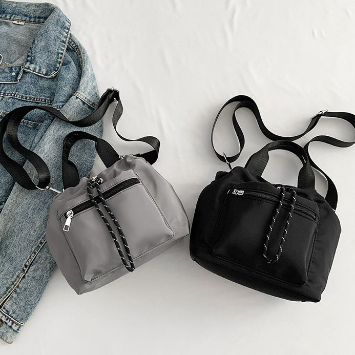 Valantomode | Nimbus Kinetic Capsule – Premium Water-Resistant Nylon Drawstring Tote & Shoulder Bag