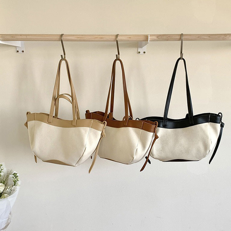 Valantomode | Odyssey Horizon Garrison – Premium Textured Canvas & Vegan Leather Structured Tote