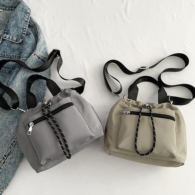 Valantomode | Nimbus Kinetic Capsule – Premium Water-Resistant Nylon Drawstring Tote & Shoulder Bag