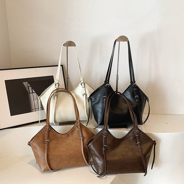 Valantomode | Amara Horizon Executive – Premium Vegan Leather Large Professional Shoulder Bag